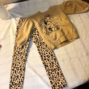 🐆 Adorable Girl’s Leopard Print Outfit! 🐆